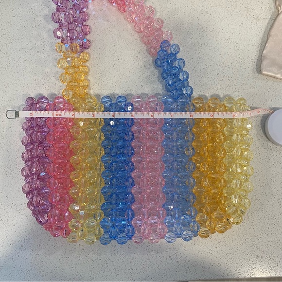 Beaded Pastel Rainbow Bag - Picture 3 of 7